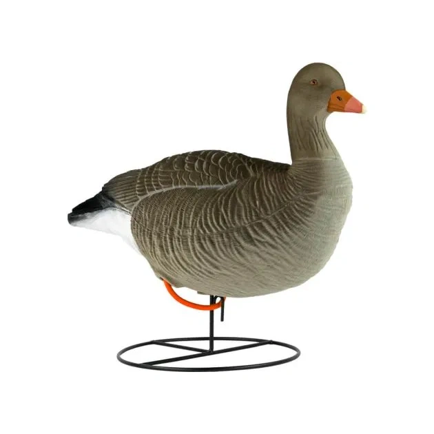 ganzenlokkers mix grauwe gans geflockt full body 6 pack