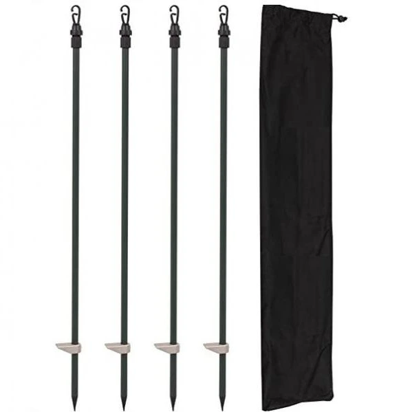 hidepole set 4 stuks inclusief tas