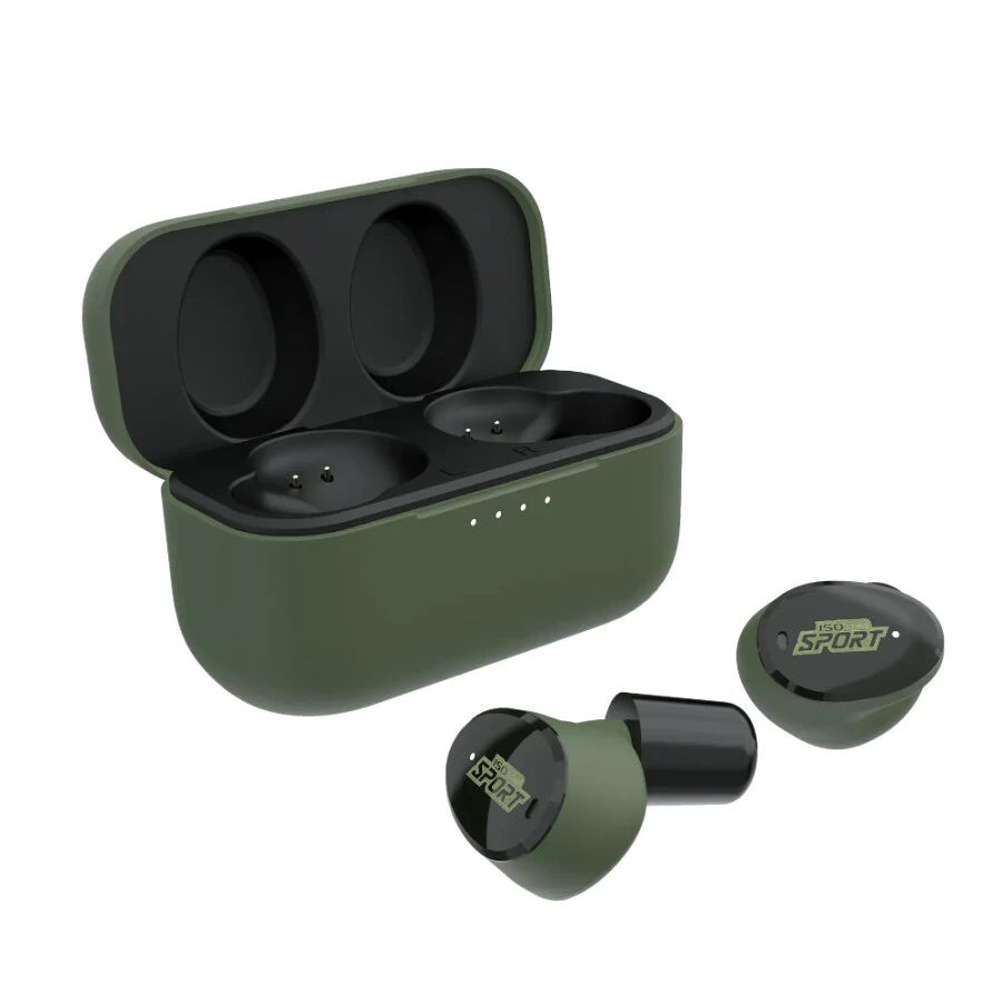 isotunes hp caliber in ear met bluetooth groen